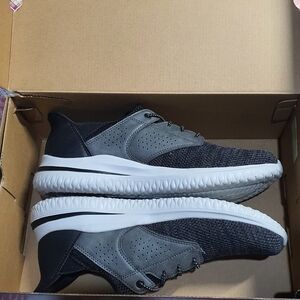 Skechers Men's Delson Slip-On Sneakers - Size 10 US - Black/Grey - Comfort Fit"